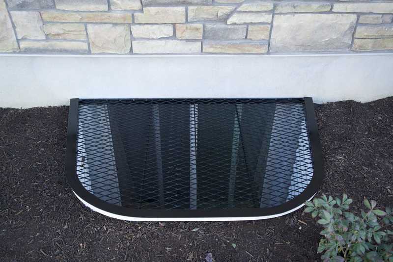 Steel window well cover